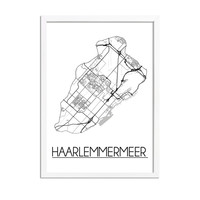 Haarlemmermeer Plattegrond poster