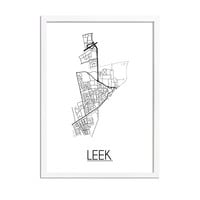 Leek Plattegrond poster