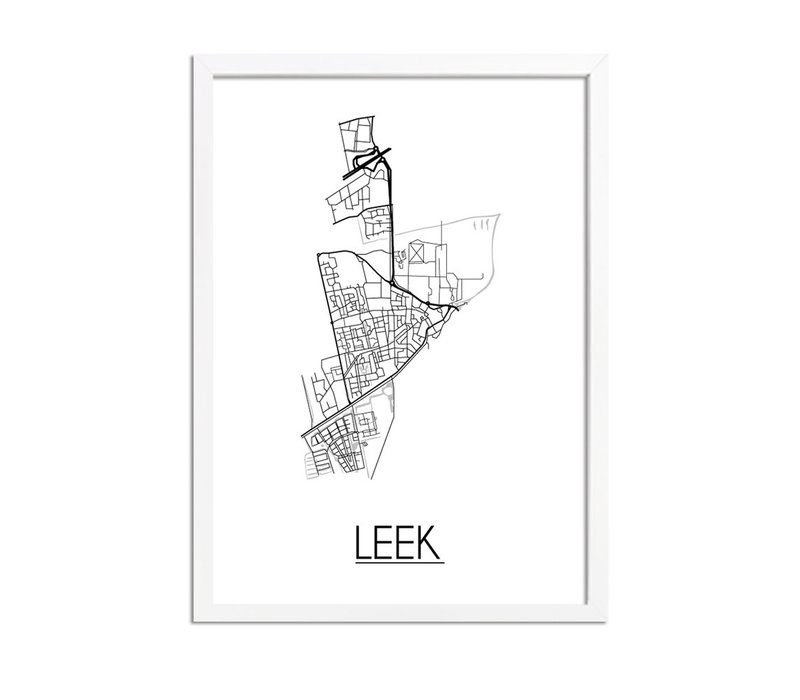 Leek Plattegrond poster