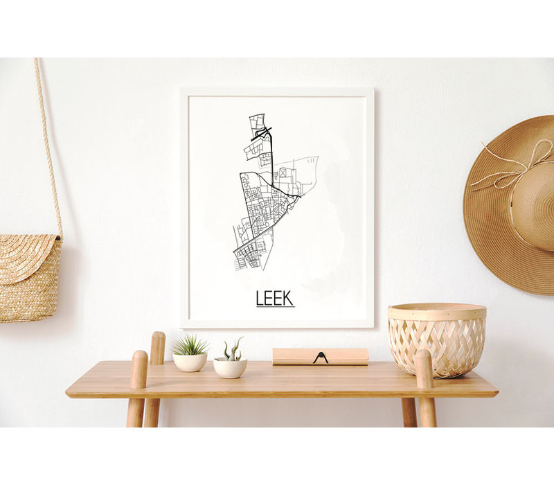 Leek Plattegrond poster