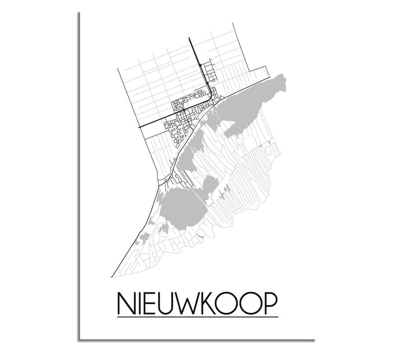 Nieuwkoop Plattegrond poster