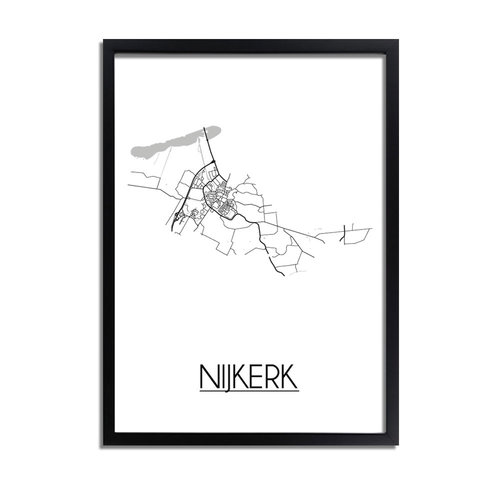 Nijkerk Plattegrond poster 