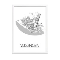 Vlissingen Plattegrond poster