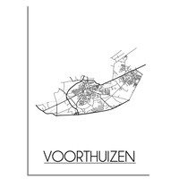 Voorthuizen Plattegrond poster