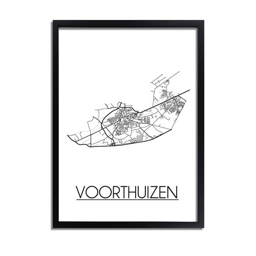 Voorthuizen Plattegrond poster 