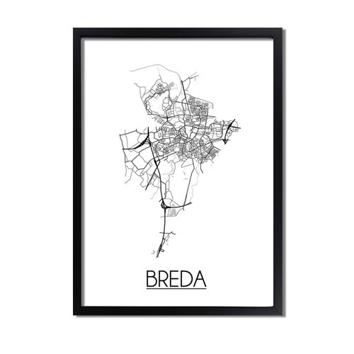 Breda Plattegrond poster 