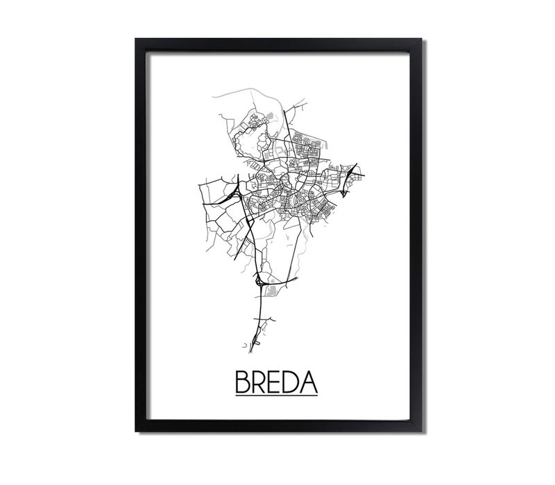 Breda Plattegrond poster