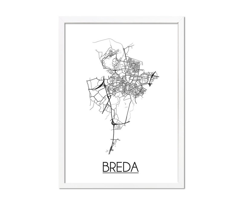 Breda Plattegrond poster