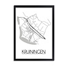 DesignClaud Kruiningen Plattegrond poster