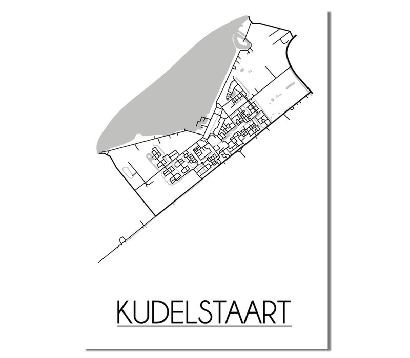 Kudelstaart Plattegrond poster