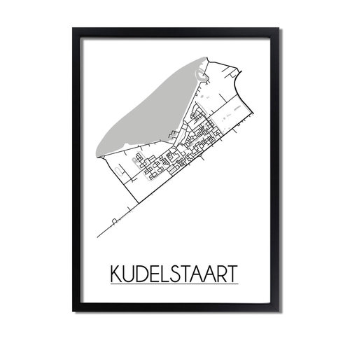 Kudelstaart Plattegrond poster 