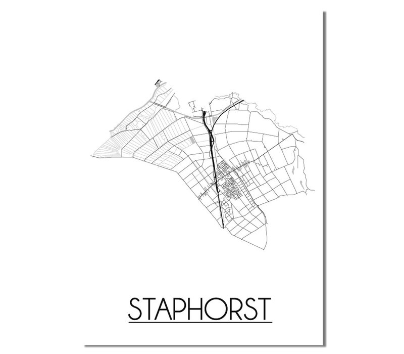 Staphorst Plattegrond poster