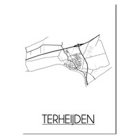 Terheijden Plattegrond poster