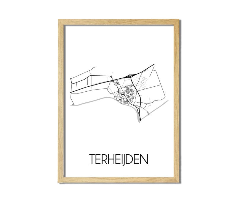 Terheijden Plattegrond poster