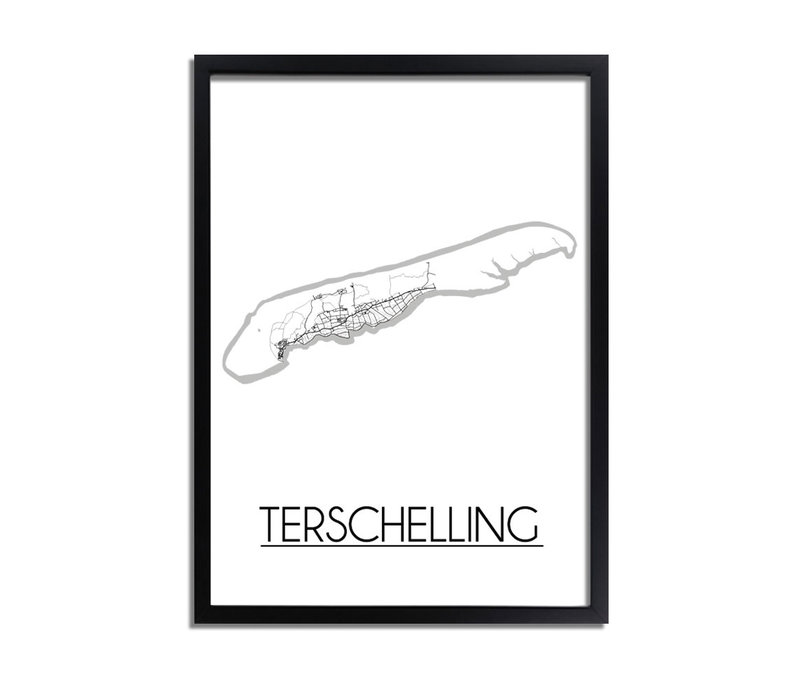 Terschelling Plattegrond poster