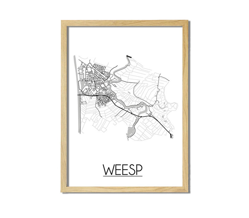 Weesp Plattegrond poster