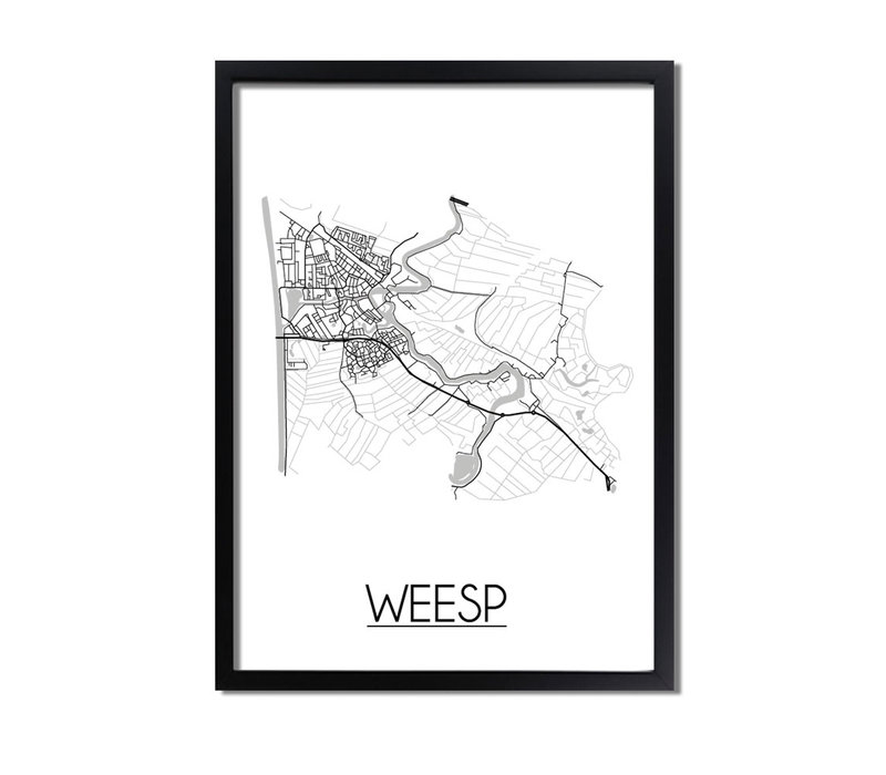 Weesp Plattegrond poster