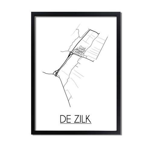 De Zilk Plattegrond poster 