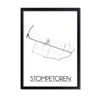 Stompetoren Plattegrond poster