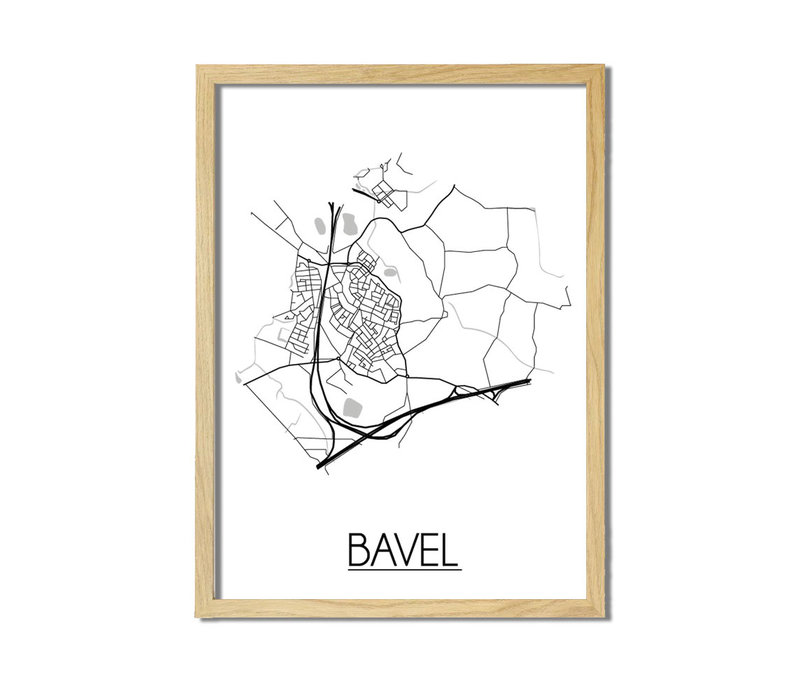 Bavel Plattegrond poster