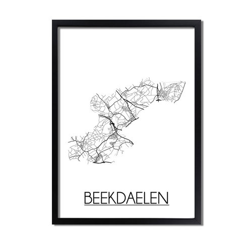 Beekdaelen Plattegrond poster 