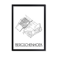 Bergschenhoek Plattegrond poster