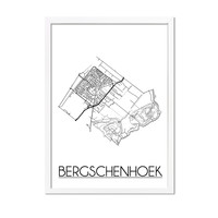 Bergschenhoek Plattegrond poster