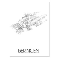 Beringen Plattegrond poster