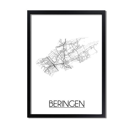 Beringen Plattegrond poster 