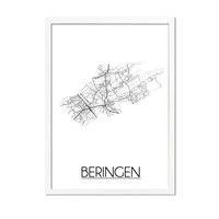 Beringen Plattegrond poster