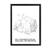 Bloemendaal Plattegrond poster