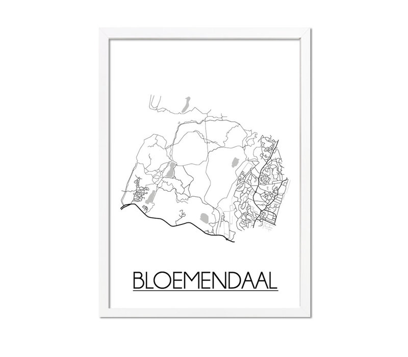 Bloemendaal Plattegrond poster