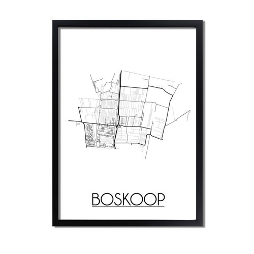 Boskoop Plattegrond poster 