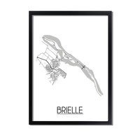 Brielle Plattegrond poster