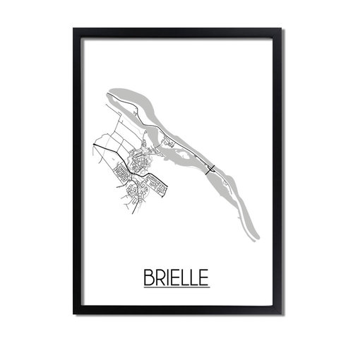 Brielle Plattegrond poster 