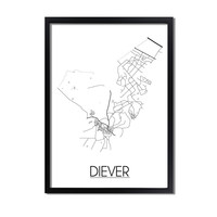 Diever Plattegrond poster