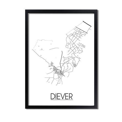 Diever Plattegrond poster 