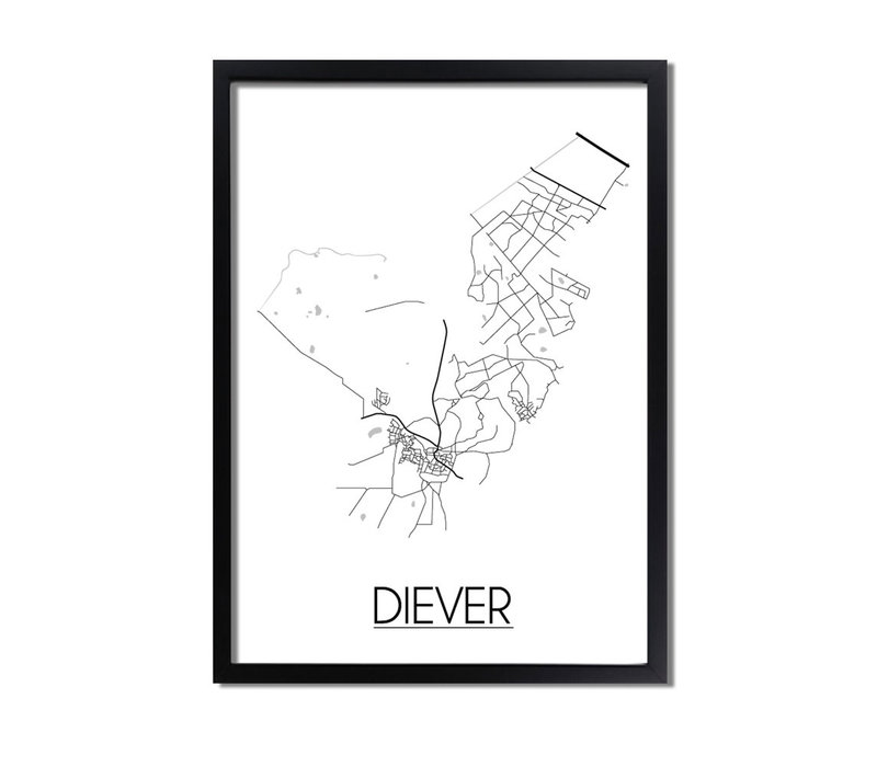 Diever Plattegrond poster