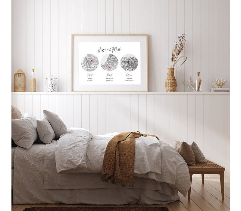 Hochzeitsposter Stadtplan - Hochzeitsgeschenk personalisiert - Copy - Copy - Copy - Copy