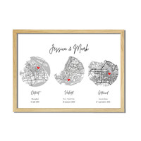 Hochzeitsposter Stadtplan - Hochzeitsgeschenk personalisiert - Copy - Copy - Copy - Copy