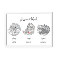 Hochzeitsposter Stadtplan - Hochzeitsgeschenk personalisiert - Copy - Copy - Copy - Copy
