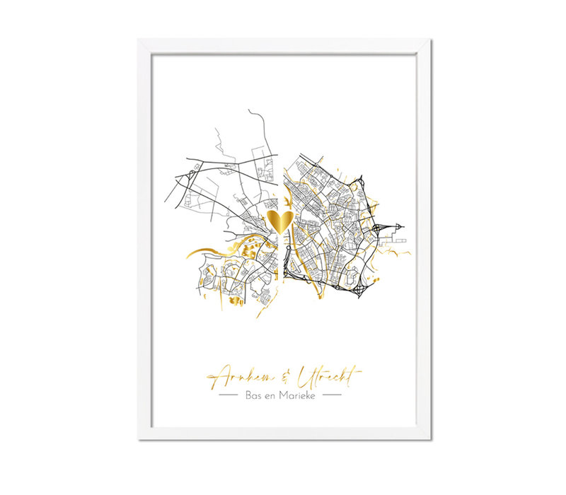 Hochzeitsposter Goldfolie / Silberfolie / Kupferfolie Stadtplan - Hochzeitsgeschenk personalisiert  - Copy - Copy - Copy - Copy - Copy