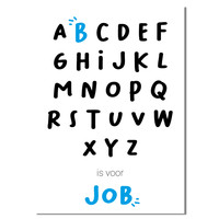 ABC is voor Poster - Geboorteposter te personaliseren