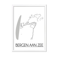 Bergen aan Zee Plattegrond poster