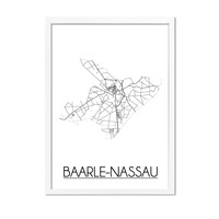 Baarle-Nassau Plattegrond poster