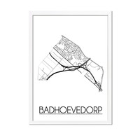 Badhoevedorp Plattegrond poster