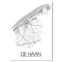 De Haan Plattegrond poster