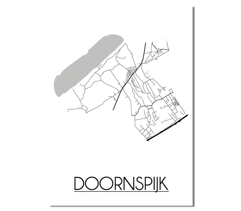 Doornspijk Plattegrond poster