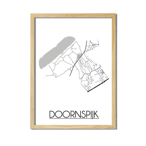 Doornspijk Plattegrond poster 