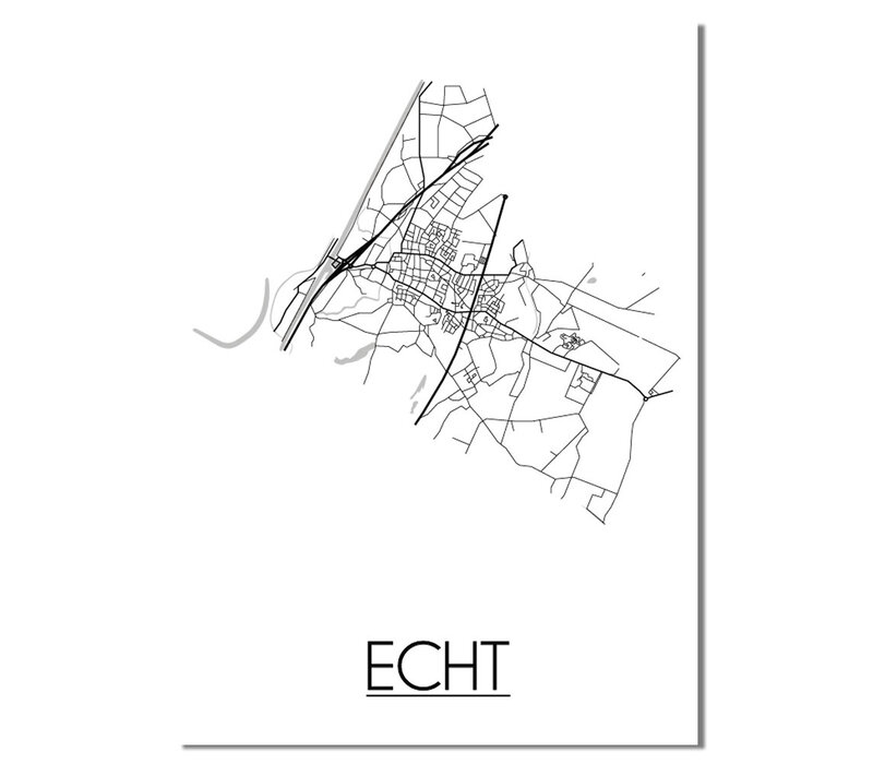 Echt Plattegrond poster